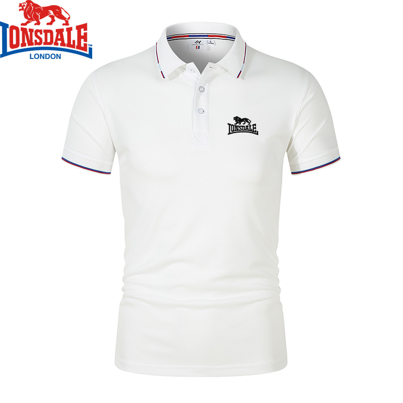 Shirt Camp Collar - Мужская дышащая рубашка-поло LONSDALE с принтом
