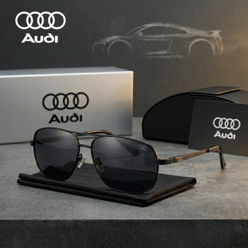 Sunglasses Aviator Polarized - Роскошные поляризованные солнцезащитные очки AUDI, квадратные,