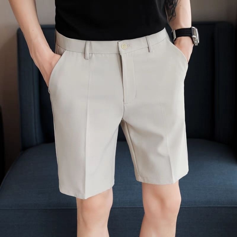 Shorts Chino Slim - Мужские летние шорты-чинос прямого кроя, облегающие,