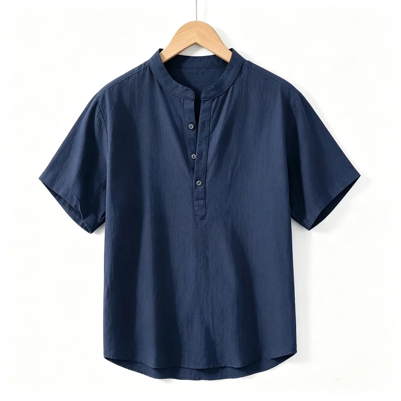 Летние мужские рубашки с корот – обзор и цена Linen Shirt Breathable