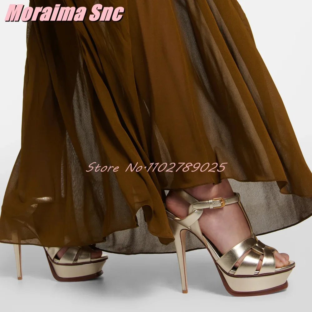 Сандалии на платформе с Т-обра – обзор и цена Casual Sandal Leather