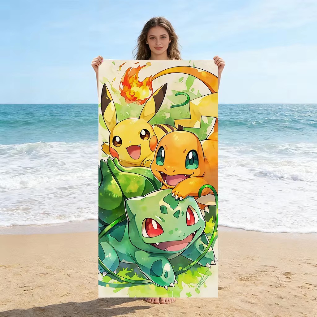 Пляжное полотенце P-Pokemon St – обзор и цена Beach Towel Large