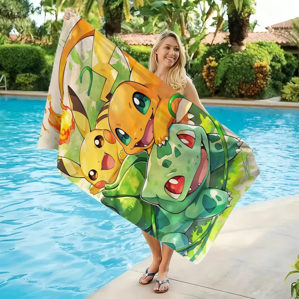 Пляжное полотенце P-Pokemon St – обзор и цена Beach Towel Large