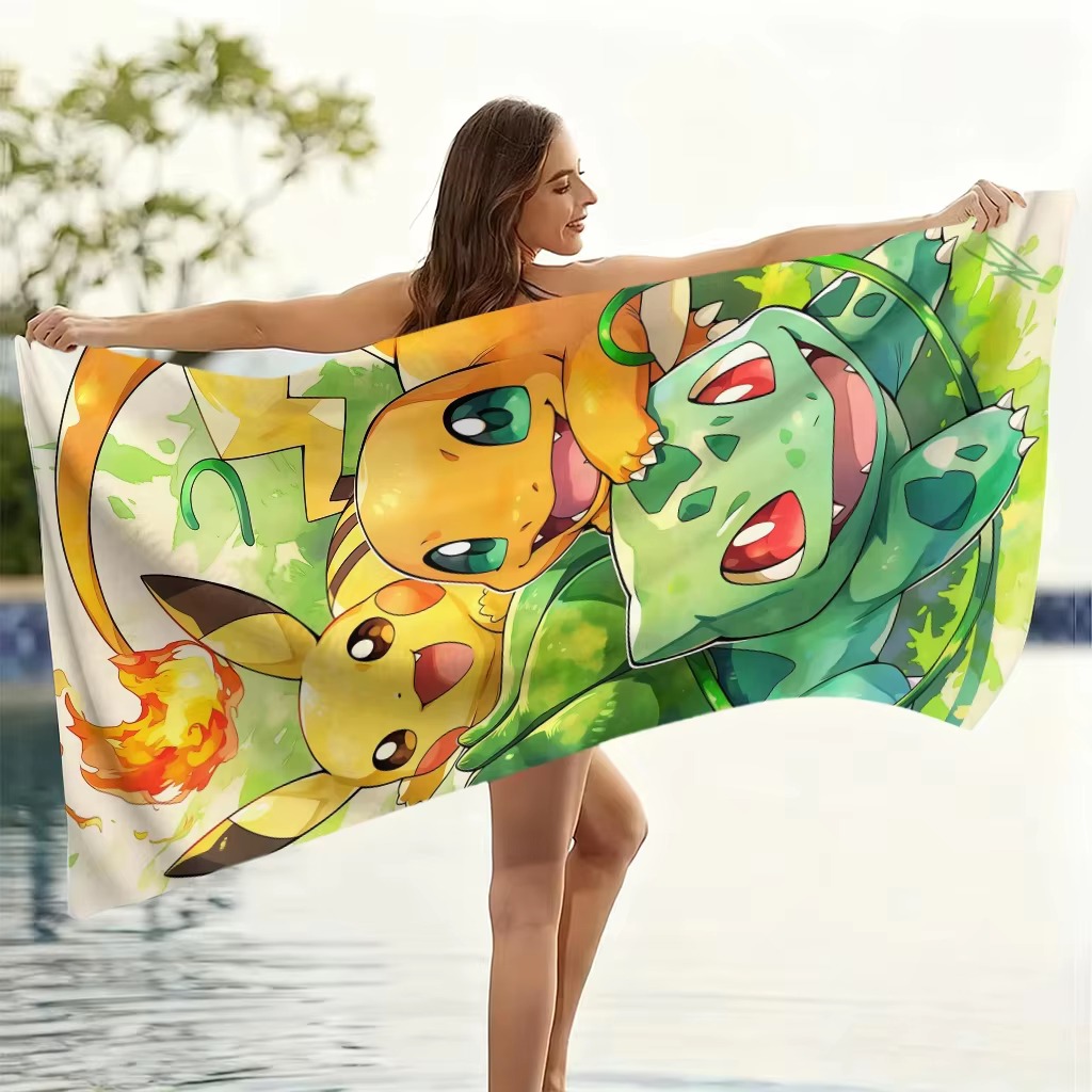 Пляжное полотенце P-Pokemon St – обзор и цена Beach Towel Large