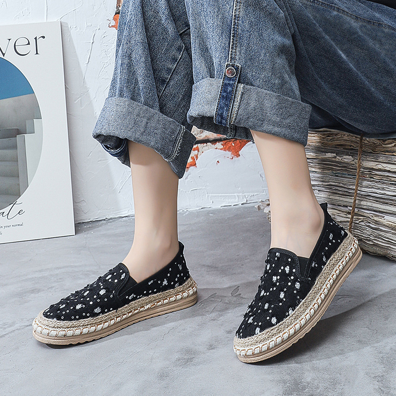 Лоферы женские холщовые на пло – обзор и цена Espadrille Slip On