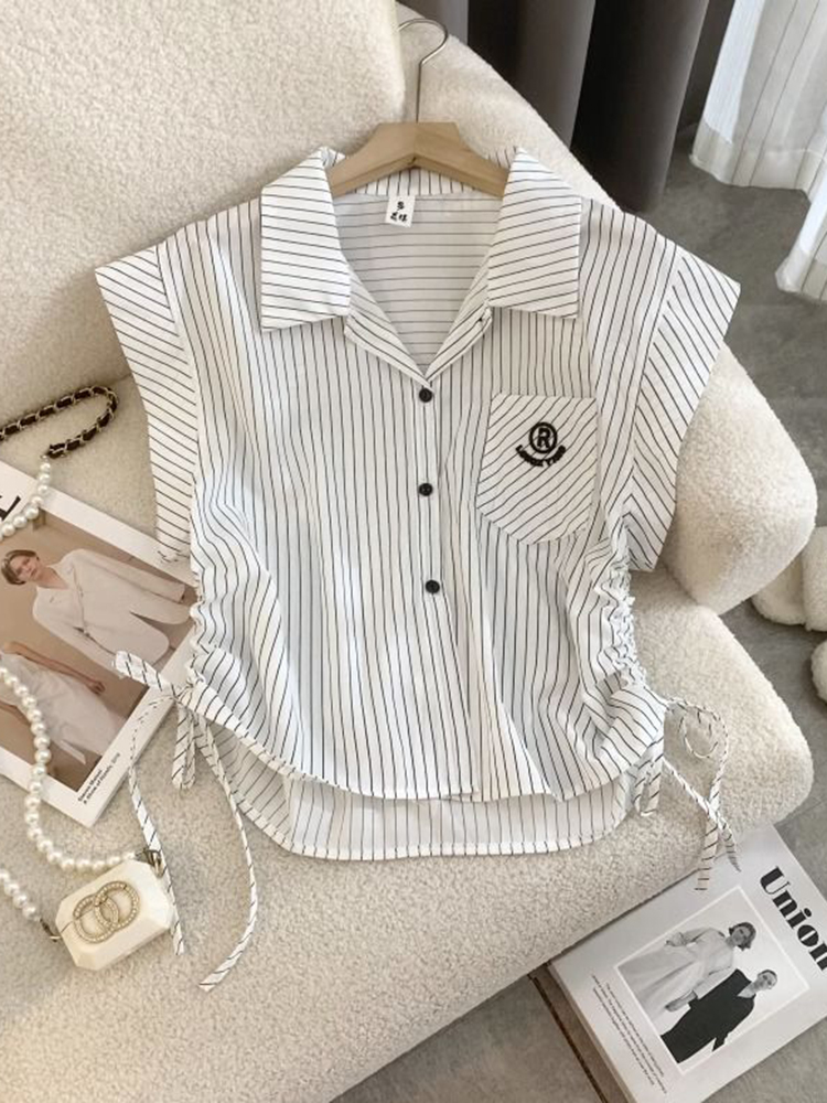Jmprs полосатая рубашка с букв – обзор и цена Shirt Camp Collar