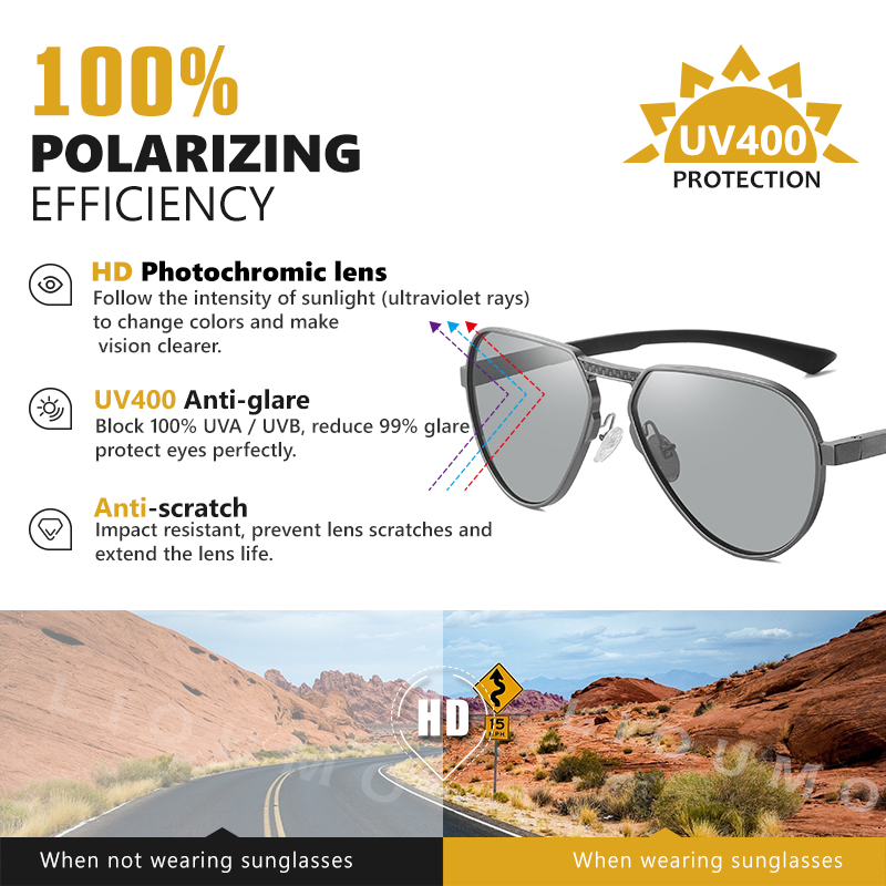 Солнцезащитные очки LIOUMO с а – обзор и цена Sunglasses Aviator Polarized