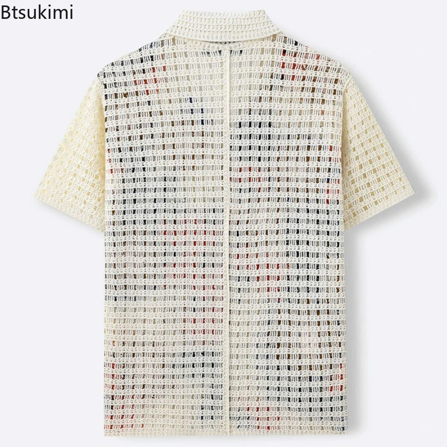 Мужская вязаная рубашка-поло в – обзор и цена Shirt Camp Collar