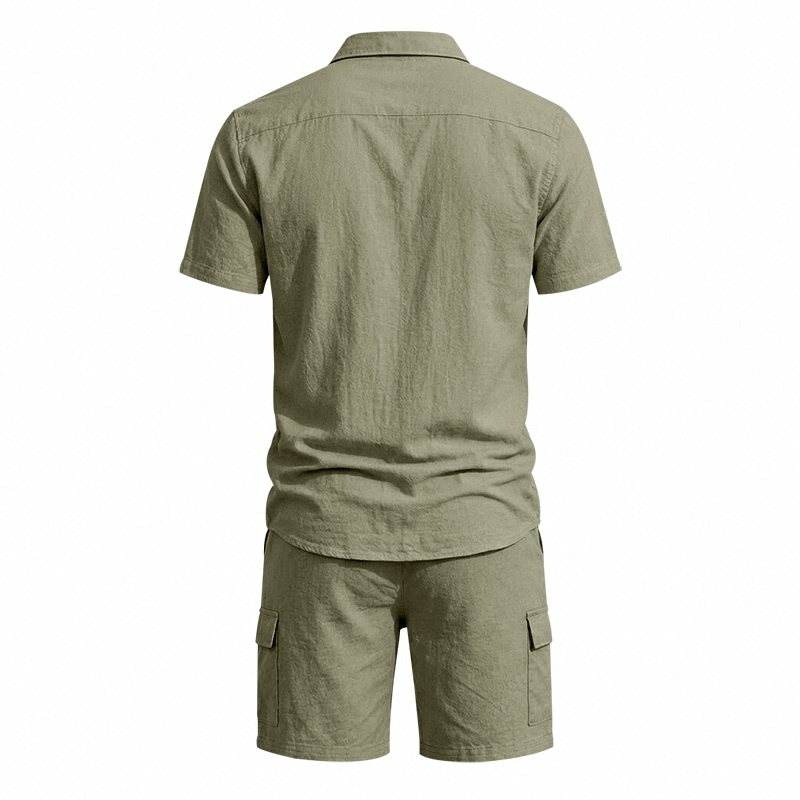 Мужской летний американский ль – обзор и цена Linen Shirt Breathable